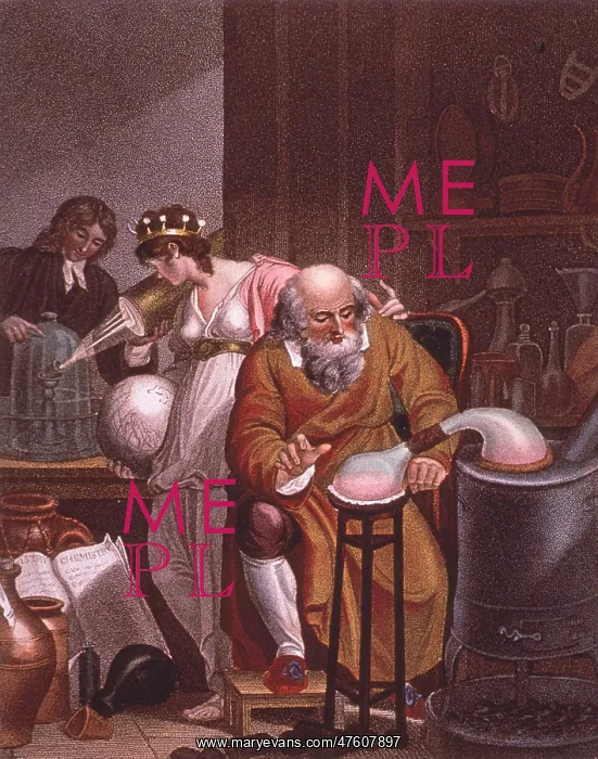 : Alchemist Laboratory, 18th Century : Alchemist Laboratory, 18th Century