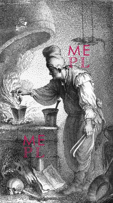 : An alchemist's kitchen in the 18th century : An alchemist's kitchen in the 18th century