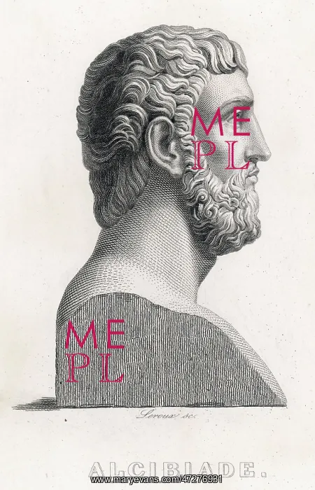 : ALCIBIADES, BUST, PROFILE