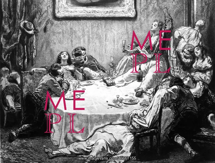  : alcohol, La Chanson de Table, painting by Pierre
