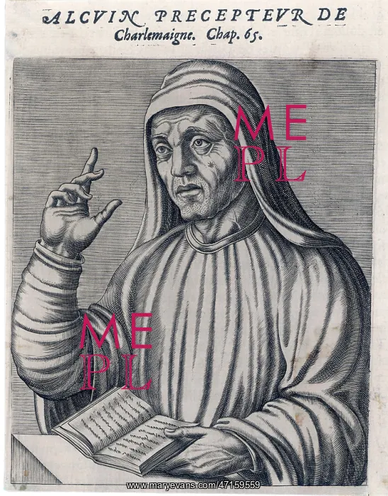  : ALCUIN (Anglo-Saxon: Ealhwine - adopted the surname Flaccus) 