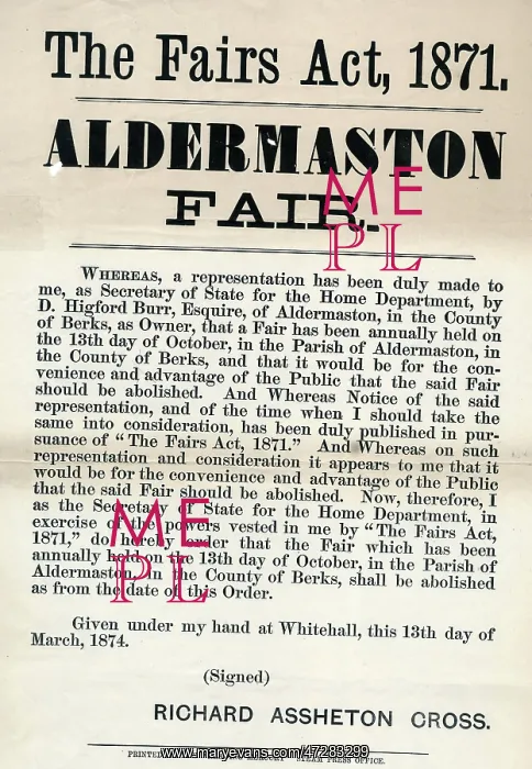 : ALDERMASTON FAIR : ALDERMASTON FAIR