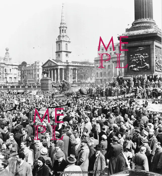 : Aldermaston Marchers at Trafalgar Square : Aldermaston Marchers at Trafalgar Square