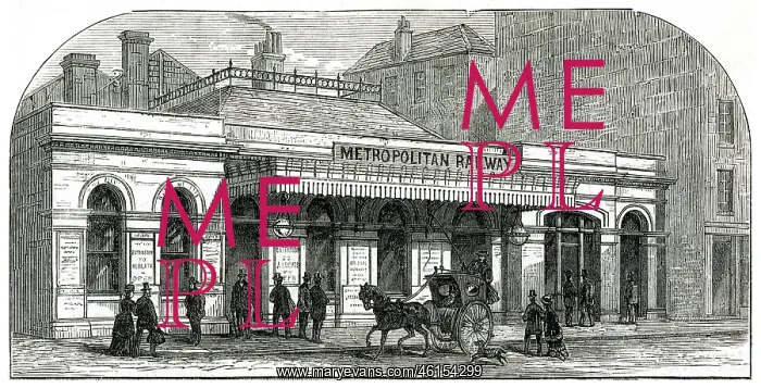 : Aldgate station, London underground 1876 : Aldgate station, London underground 1876