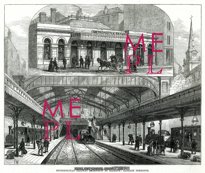 : Aldgate terminus 1876 : Aldgate terminus 1876