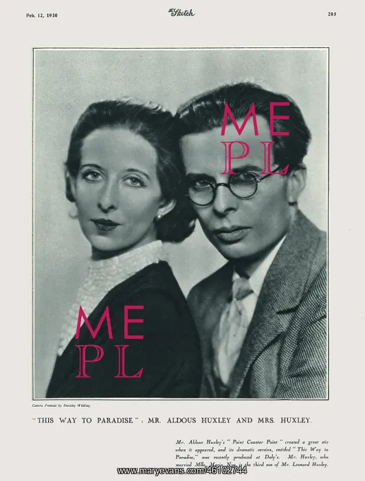: Aldous and Maria Huxley : Aldous and Maria Huxley