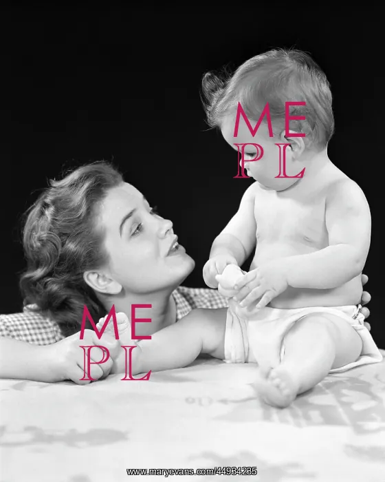 : Alert Baby Daughter Sitting Upright : Alert Baby Daughter Sitting Upright
