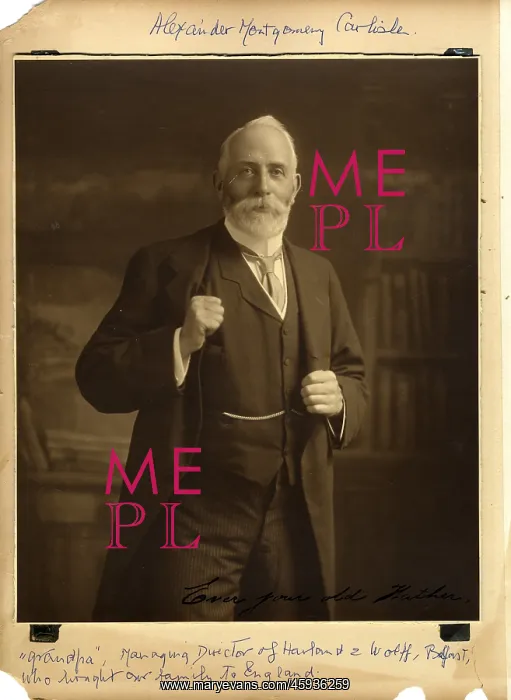 : Alexander Carlisle, Managing Director, Harland & Wolff : Alexander Carlisle, Managing Director, Harland & Wolff