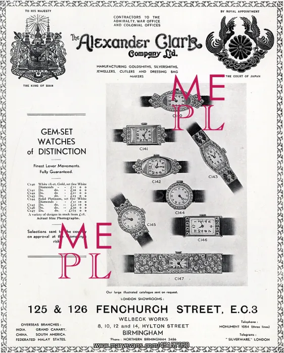 : The Alexander Clark Company Advertisement : The Alexander Clark Company Advertisement