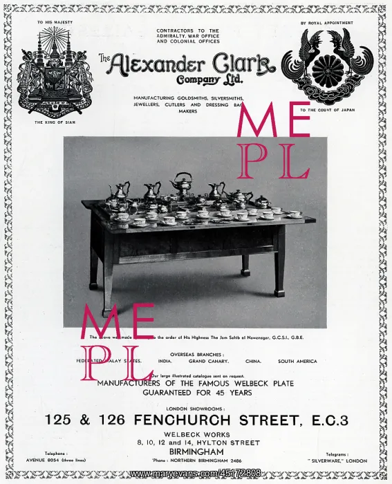 : The Alexander Clark Company Advertisement : The Alexander Clark Company Advertisement