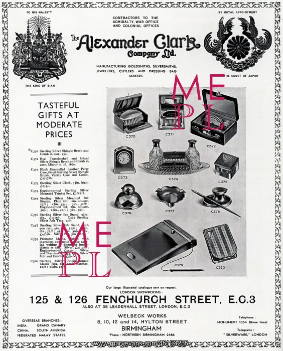 : The Alexander Clark Company Advertisement : The Alexander Clark Company Advertisement
