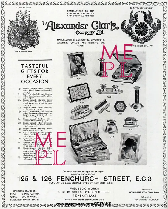 : The Alexander Clark Company Advertisement : The Alexander Clark Company Advertisement