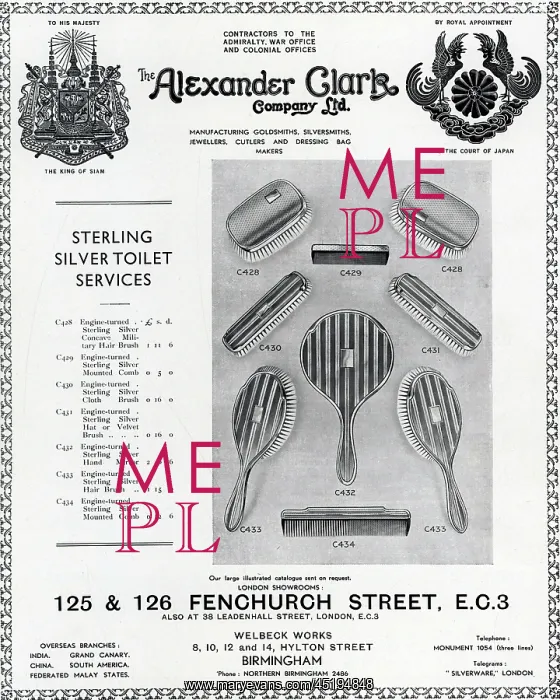 : The Alexander Clark Company Advertisement : The Alexander Clark Company Advertisement