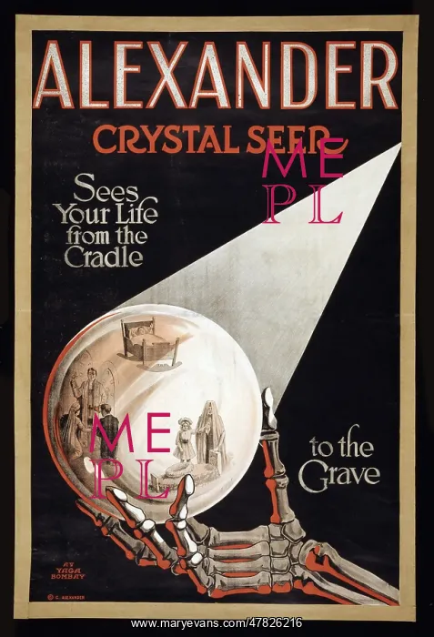 : Alexander, Crystal Seer, Poster, 1910 : Alexander, Crystal Seer, Poster, 1910