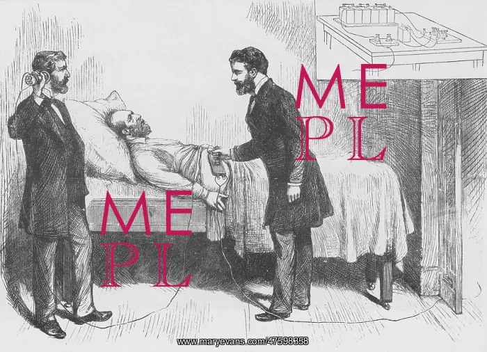 : Alexander Graham Bell Looking For Bullet In Garfield : Alexander Graham Bell Looking For Bullet In Garfield