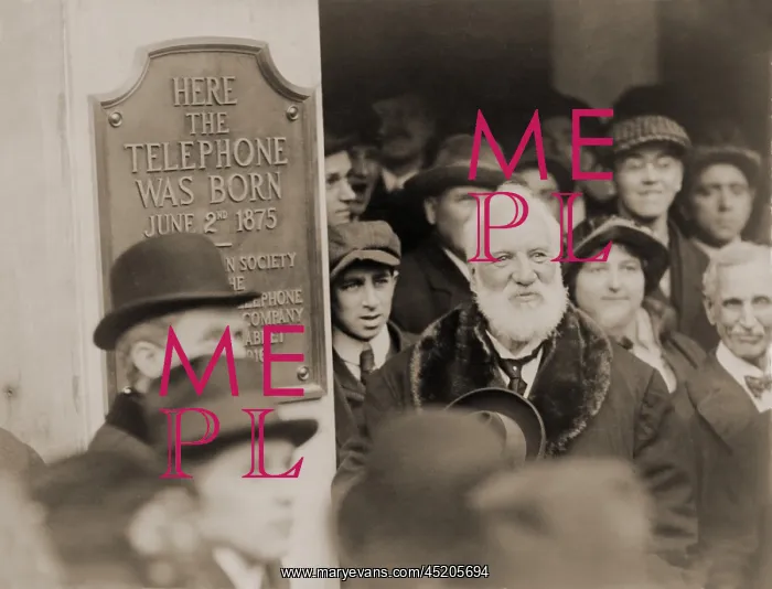 : Alexander Graham Bell at the unveiling of ? : Alexander Graham Bell at the unveiling of ?