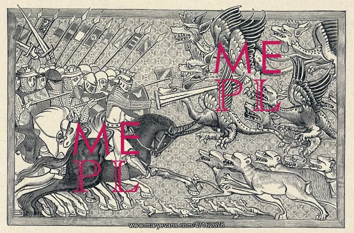 : Alexander the Great fighting dragons : Alexander the Great fighting dragons