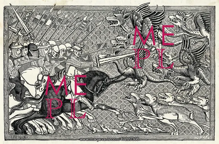 : Alexander the Great fighting monsters : Alexander the Great fighting monsters