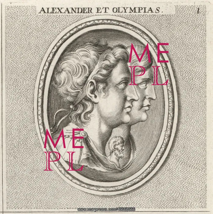 : Alexander the Great and his mother Olympias : Alexander the Great and his mother Olympias