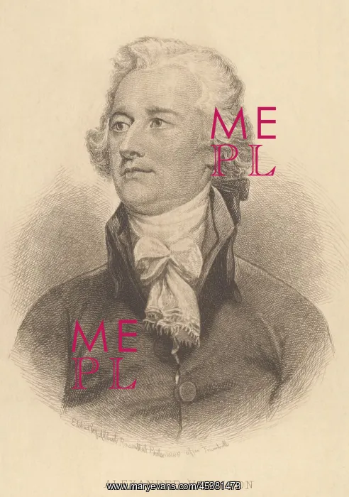 : Alexander Hamilton, etching by Albert Rosenthal : Alexander Hamilton, etching by Albert Rosenthal