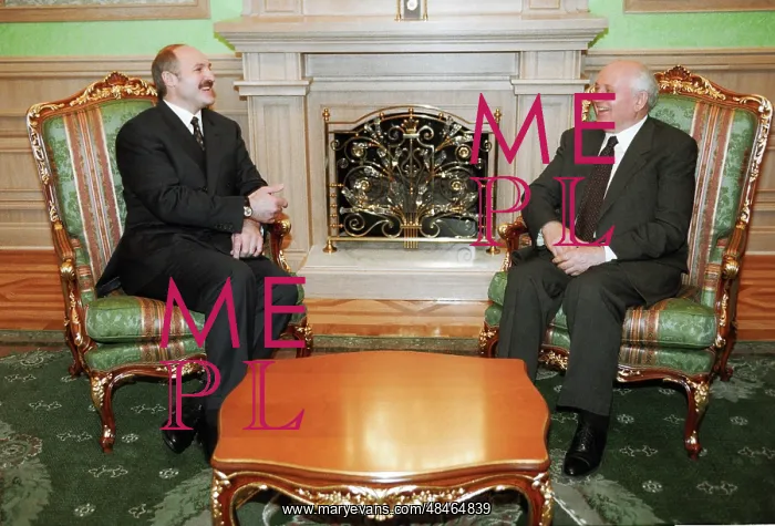 : Alexander Lukashenko and Mikhail Gorbachev, 1999 : Alexander Lukashenko and Mikhail Gorbachev, 1999