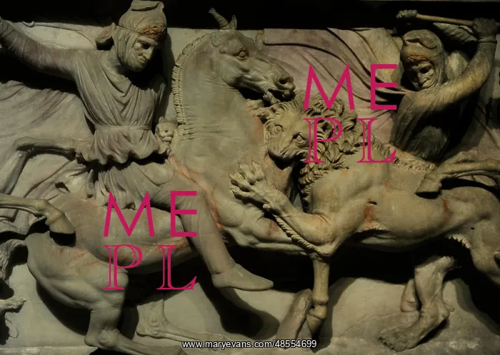 : Alexander Sarcophagus. 4th century BC. Alexander and the Mac : Alexander Sarcophagus. 4th century BC. Alexander and the Mac