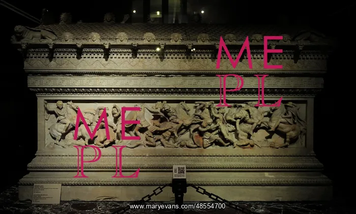  : Alexander Sarcophagus. 4th century BC. From Royal Necropolis