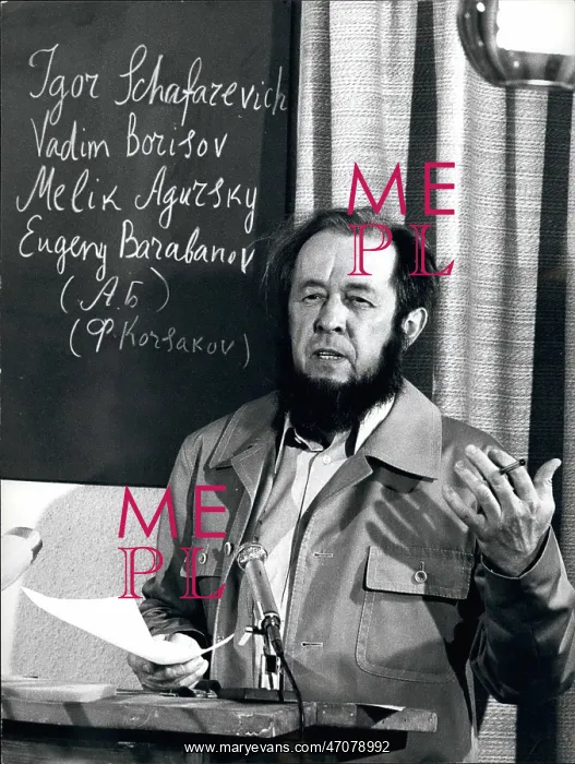 : Alexander Solzhenitsyn, Russian writer, in Switzerland : Alexander Solzhenitsyn, Russian writer, in Switzerland