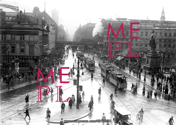 : Alexanderplatz in Berlin, 1928 / 29 : Alexanderplatz in Berlin, 1928 / 29