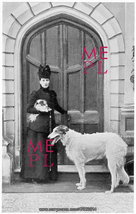 : Alexandra of Denmark with her dogs : Alexandra of Denmark with her dogs