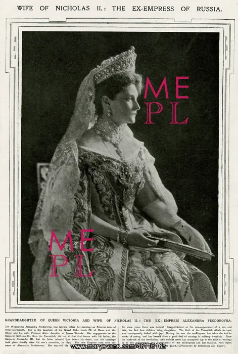 : Alexandra Feodorovna 1917 : Alexandra Feodorovna 1917