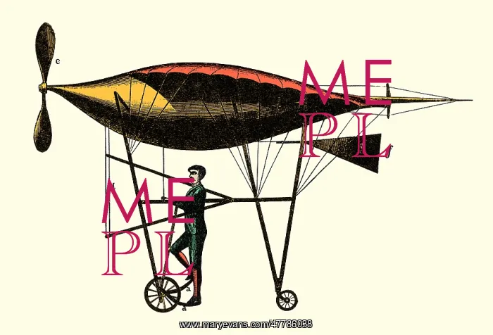 : Alexandre Goupil, Flying Machine, 1883 : Alexandre Goupil, Flying Machine, 1883