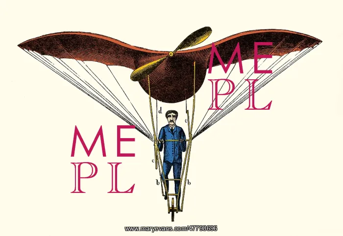 : Alexandre Goupil, Flying Machine, 1883 : Alexandre Goupil, Flying Machine, 1883