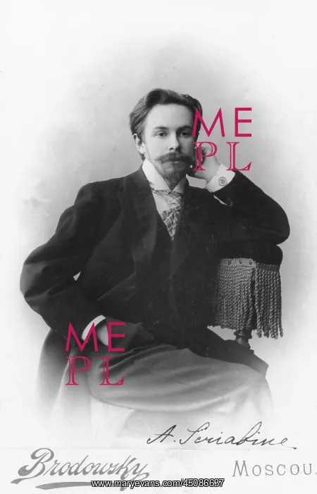 : Alexandre Scriabin, photograph by Brodowsky : Alexandre Scriabin, photograph by Brodowsky