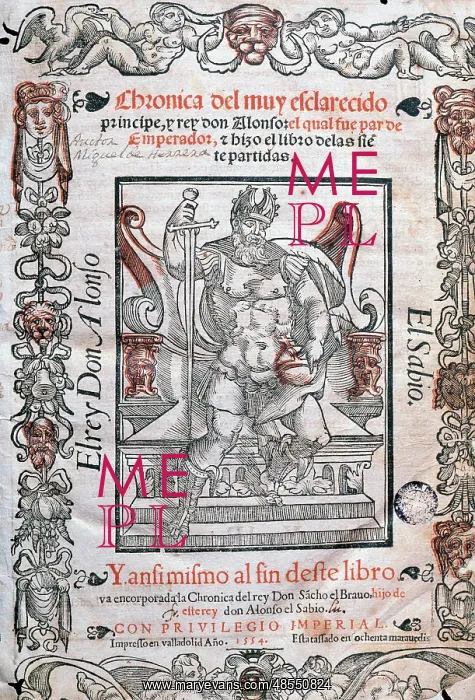 : Alfons X, (1221-1284), called the Wise. King of Castile, Leo : Alfons X, (1221-1284), called the Wise. King of Castile, Leo