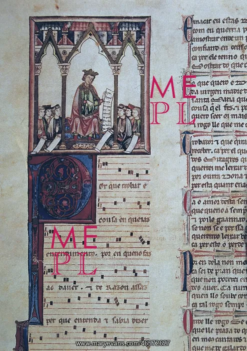 : Alfonso X, called The Wise (1221-1284). Cantigas : Alfonso X, called The Wise (1221-1284). Cantigas