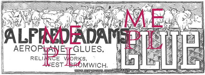 : Alfred Adams Aeroplane Glues : Alfred Adams Aeroplane Glues