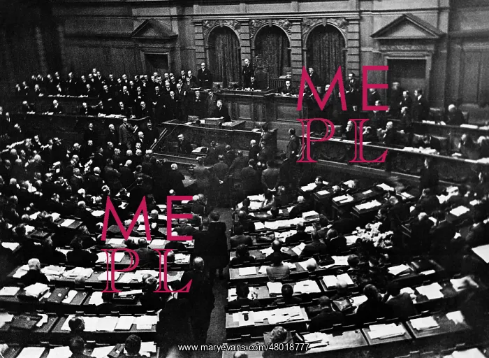 : Alfred Hugenberg in the Reichstag, 1930 : Alfred Hugenberg in the Reichstag, 1930