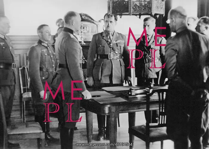 : Alfred Jodl at the capitulation of the Greek Army, 1941 : Alfred Jodl at the capitulation of the Greek Army, 1941