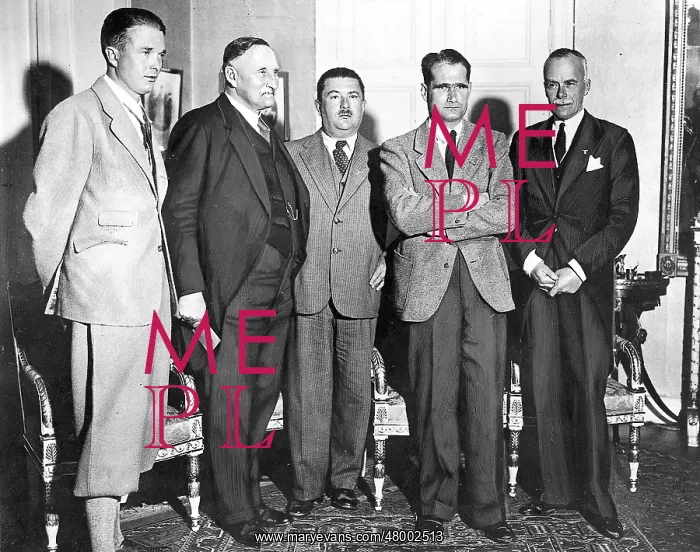 : Alfred Leitgen, Karl Haushofer, Dr. Wagner, Rudolf Hess, Pri : Alfred Leitgen, Karl Haushofer, Dr. Wagner, Rudolf Hess, Pri