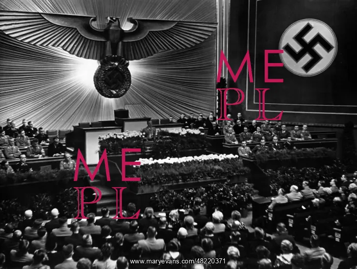 : Alfred Rosenberg in the Kroll Opera House in Berlin, 193 : Alfred Rosenberg in the Kroll Opera House in Berlin, 193
