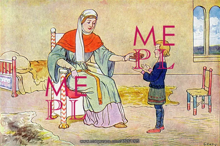 : Alfred's Mother presents him with a volume of poetry : Alfred's Mother presents him with a volume of poetry