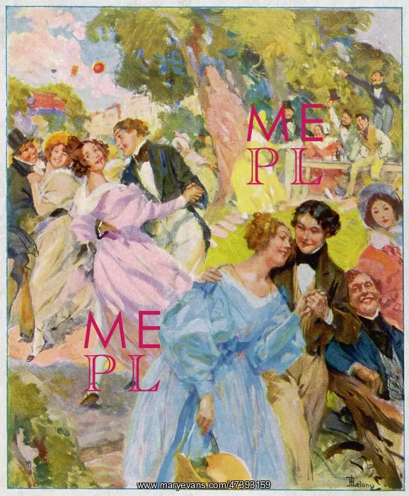 : An alfresco ball during the Romantic epoque : An alfresco ball during the Romantic epoque