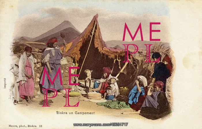  : Algeria - Biskra - Nomadic Encampment