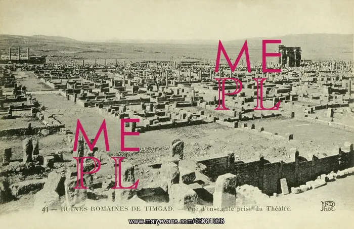 : Algeria - Timgad - The Theatre : Algeria - Timgad - The Theatre