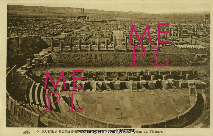 : Algeria - Timgad - The Theatre : Algeria - Timgad - The Theatre