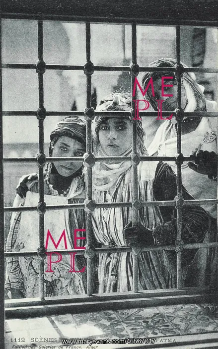 : Three Algerian Girls looking in through the window : Three Algerian Girls looking in through the window