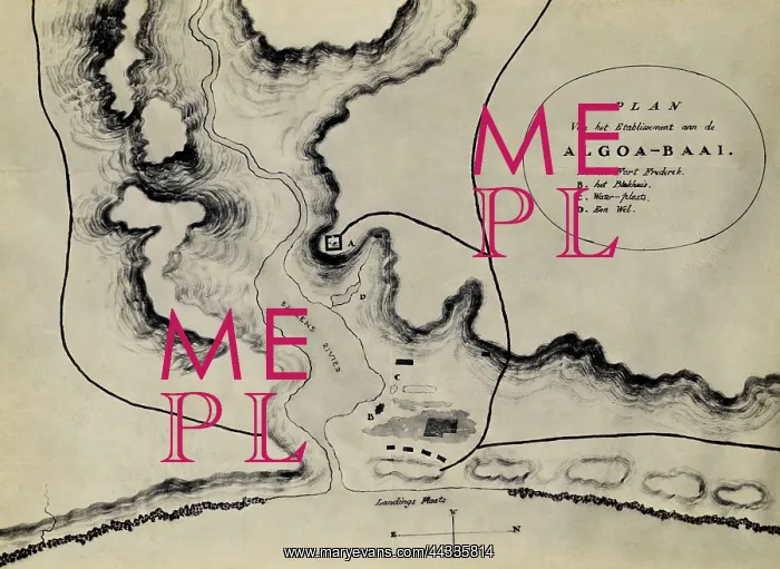 : Algoa Bay: plan of the Bakens River Mouth area : Algoa Bay: plan of the Bakens River Mouth area