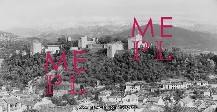 : Alhambra in Granada, 1909 : Alhambra in Granada, 1909