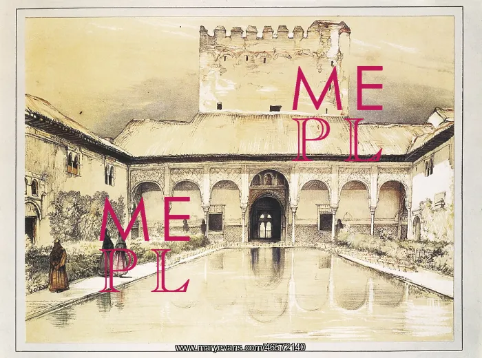 : The Alhambra of Granada. Arrayanes or Myrtle : The Alhambra of Granada. Arrayanes or Myrtle